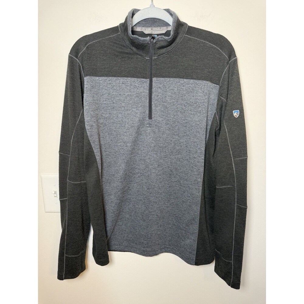 Kuhl Ryzer 1/4 Zip Pullover Long Sleeve Base Layer Sz L Outdoors Hiking Ski
